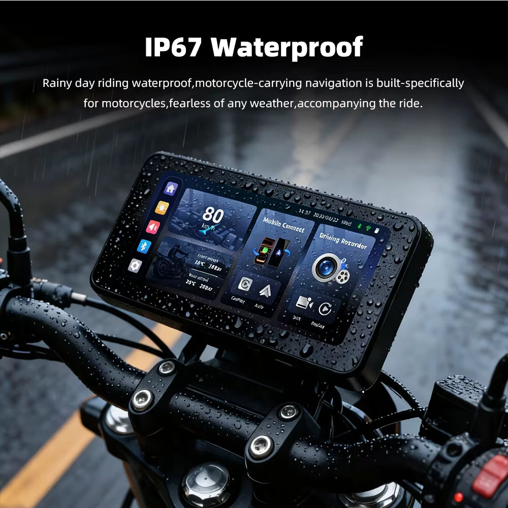 Pantalla de motocicleta - 6,25pulgadas - Sensores de punto ciego - Sensores de presion- camaras Full HD- Carplay Android Auto -