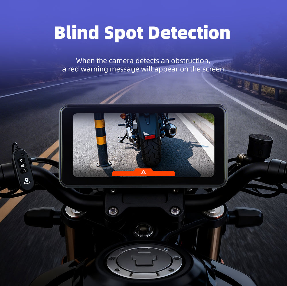 Pantalla de motocicleta - 6,25pulgadas - Sensores de punto ciego - Sensores de presion- camaras Full HD- Carplay Android Auto -