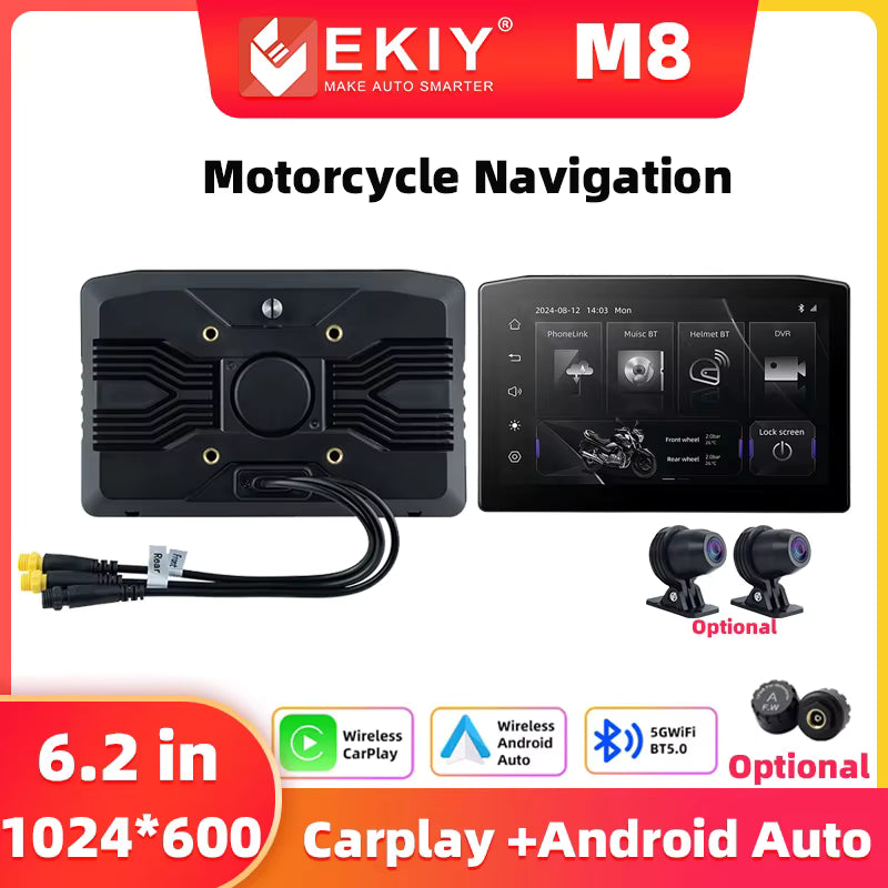 MotoDisplay 6.25" - Camaras FULLHD - Sensores de presion - Antirrobo