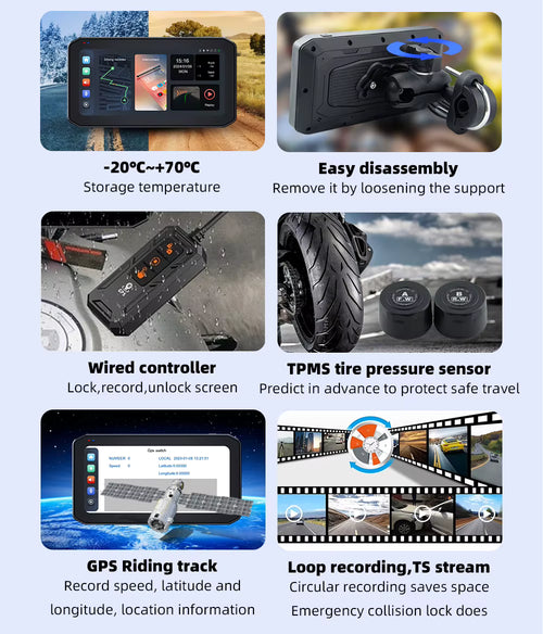 MotoDisplay - 6.25" - Camaras FULLHD - Sensores de presion