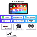 Pantalla de motocicleta - 5 pulgadas - camaras Full HD- Carplay Android Auto - Sensores de presion